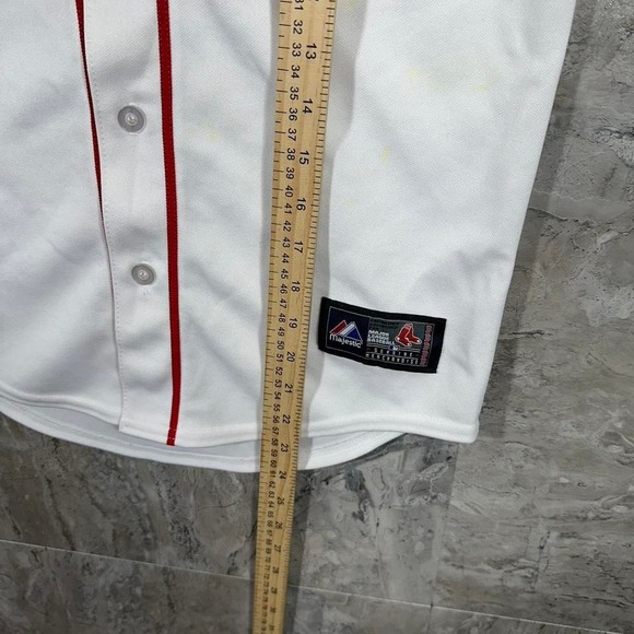 Boston Red Sox 2013 World Series Fall Classic white baseball jersey Men's Size M - Picture 8 of 8
